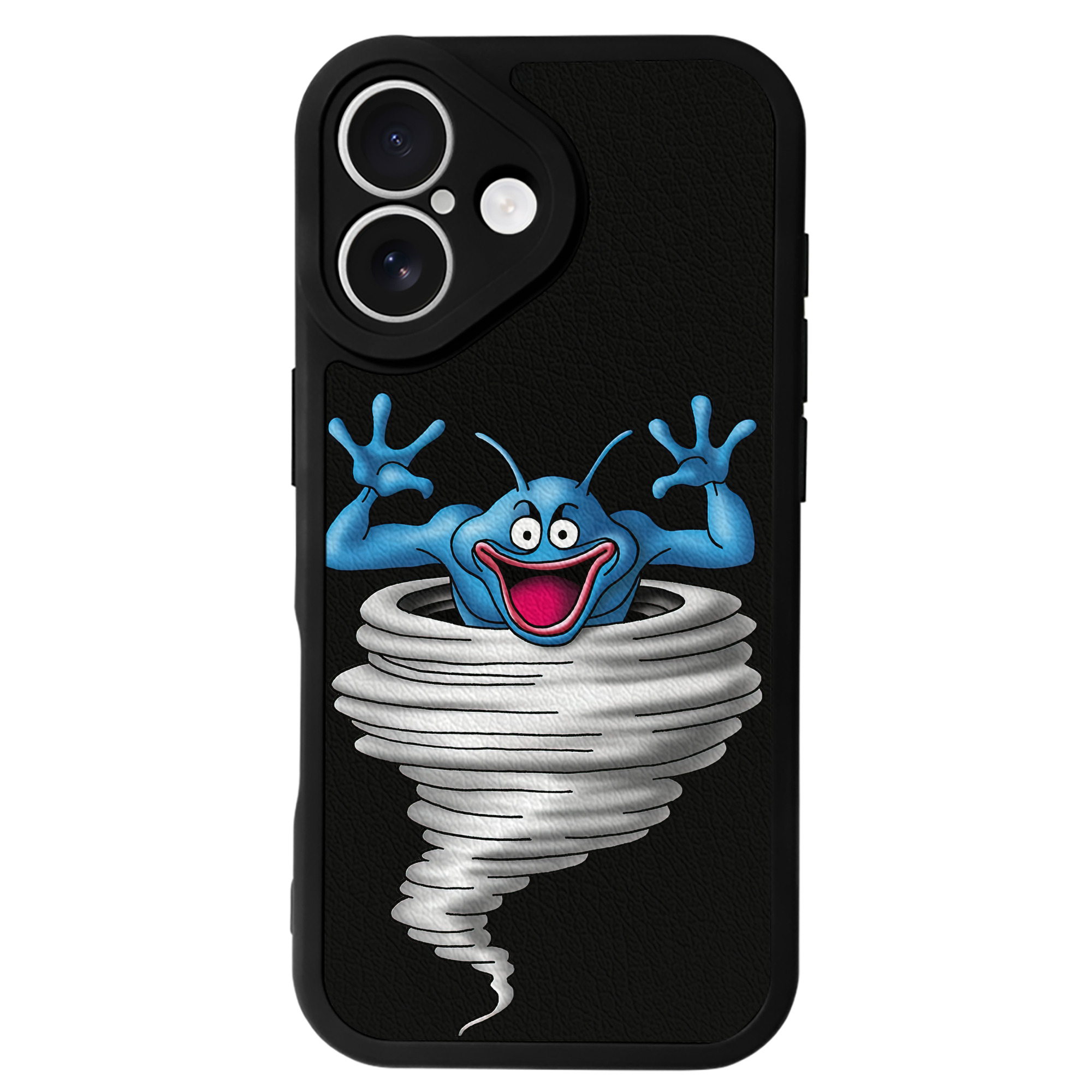 （画像用） ドラゴンクエスト Doragon Kuesuto Dragon Quest 【iPhone 16シリーズ対応】シリコンスマホケース（レザー調） 材質：シリコン